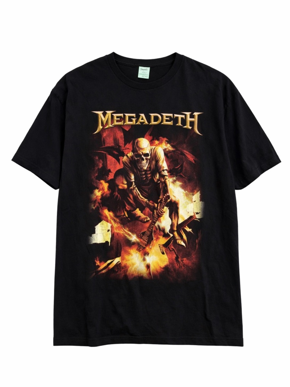 Megadeth Band Tee XL Black Graphic T Shirt Skull Rock Metal Vintage Style